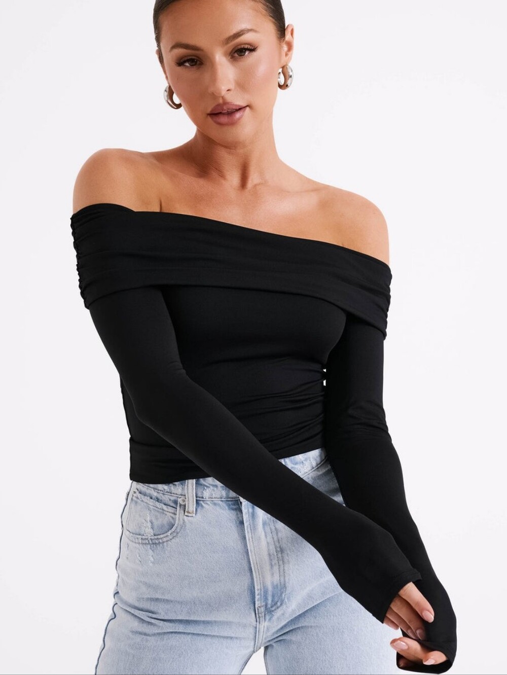 meshki off shoulder top
